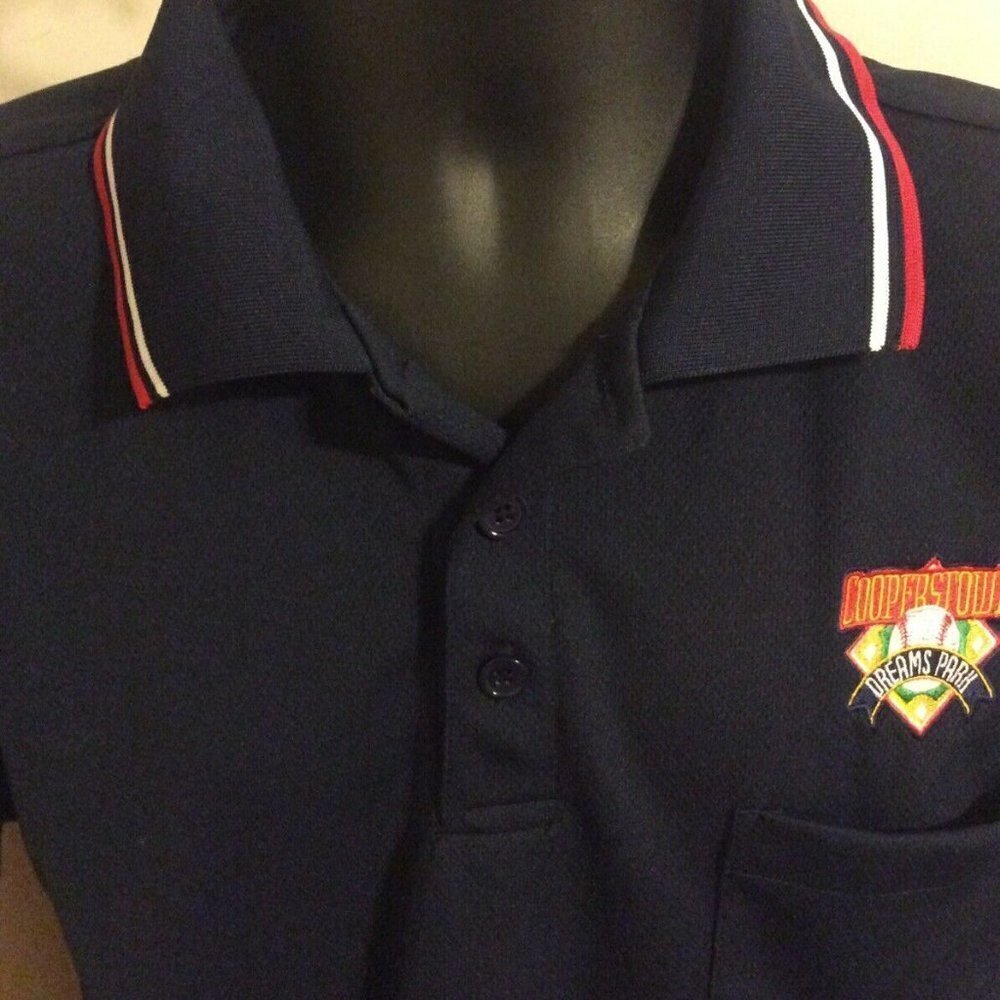 Men's Cooperstown Dreamspark Polo Shirt sz Medium - Picture 2 of 11